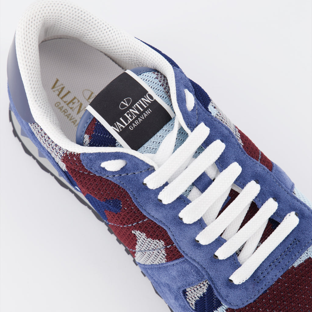 Baskets Baskets Rockrunner Valentino Garavani Bleu Homme