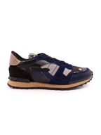 Chaussures de ville Baskets Rockrunner Valentino Garavani Bleu Homme