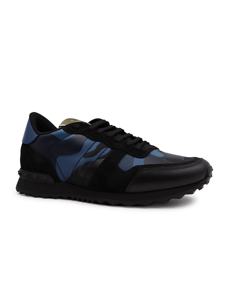 Baskets Baskets Rockrunner Valentino Garavani Bleu Homme