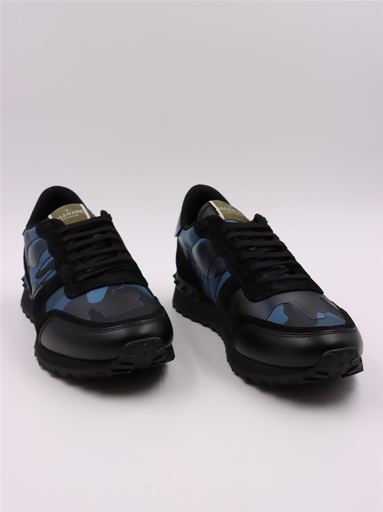 Baskets Baskets Rockrunner Valentino Garavani Bleu Homme