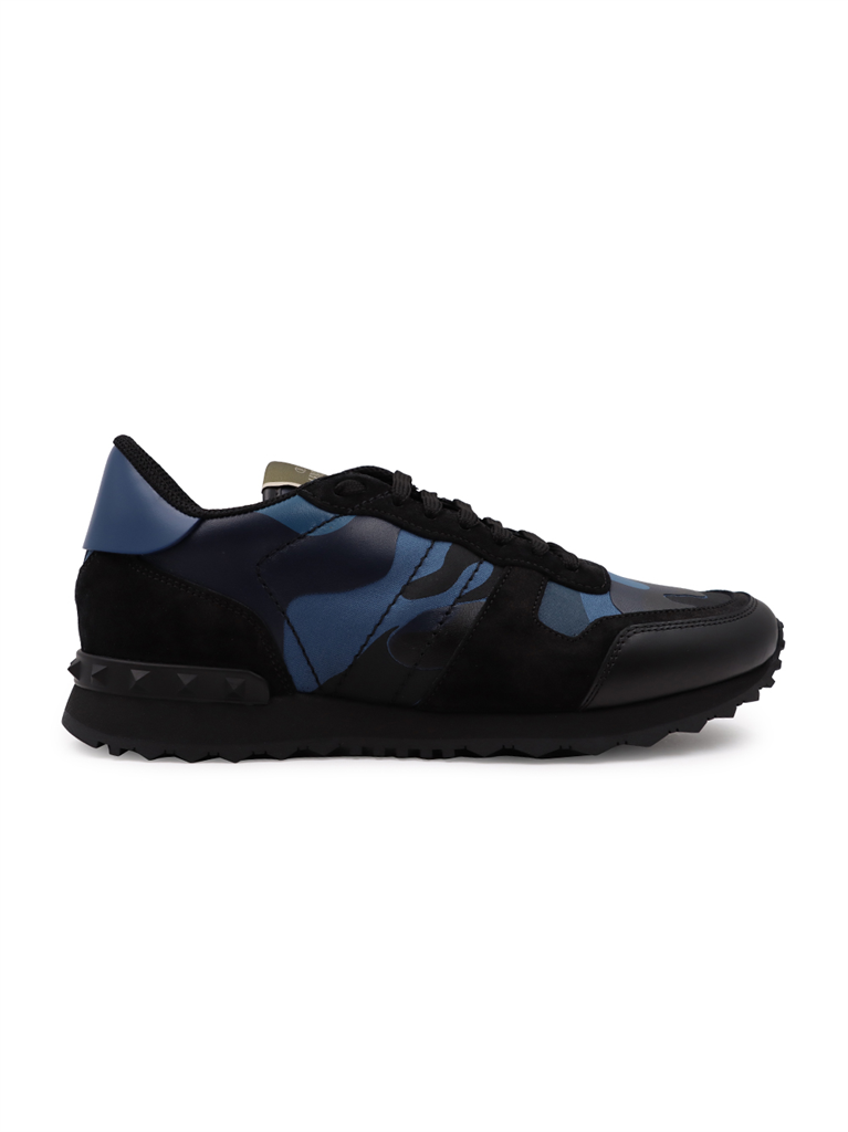 Baskets Baskets Rockrunner Valentino Garavani Bleu Homme