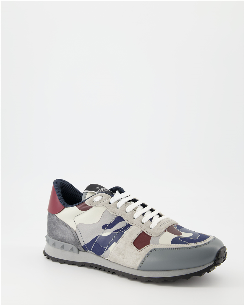 Baskets Baskets Rockrunner Valentino Garavani Gris Homme