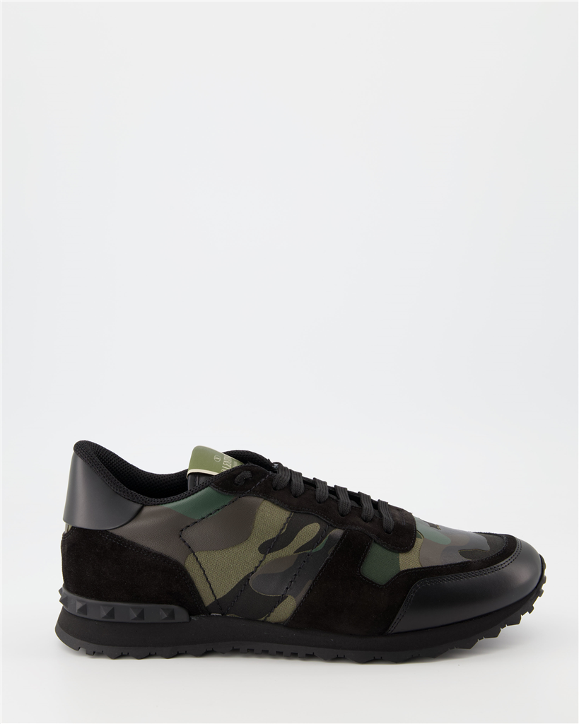 Baskets Baskets Rockrunner Valentino Garavani Vert Homme
