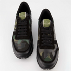 Baskets Baskets Rockrunner Valentino Garavani Vert Homme