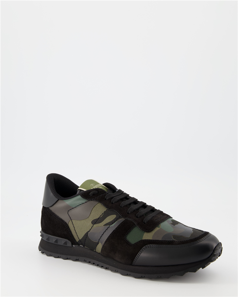 Baskets Baskets Rockrunner Valentino Garavani Vert Homme