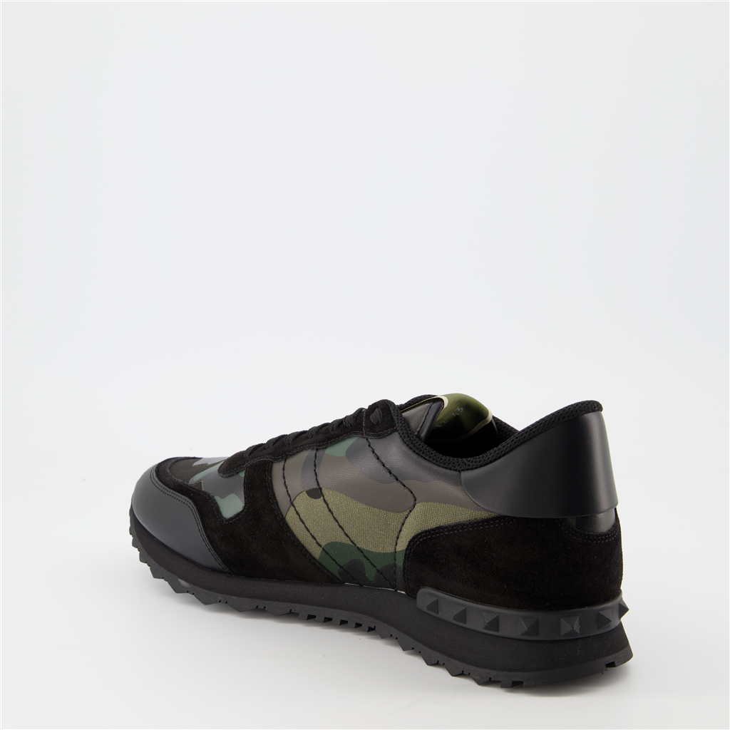 Baskets Baskets Rockrunner Valentino Garavani Vert Homme