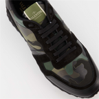 Baskets Baskets Rockrunner Valentino Garavani Vert Homme