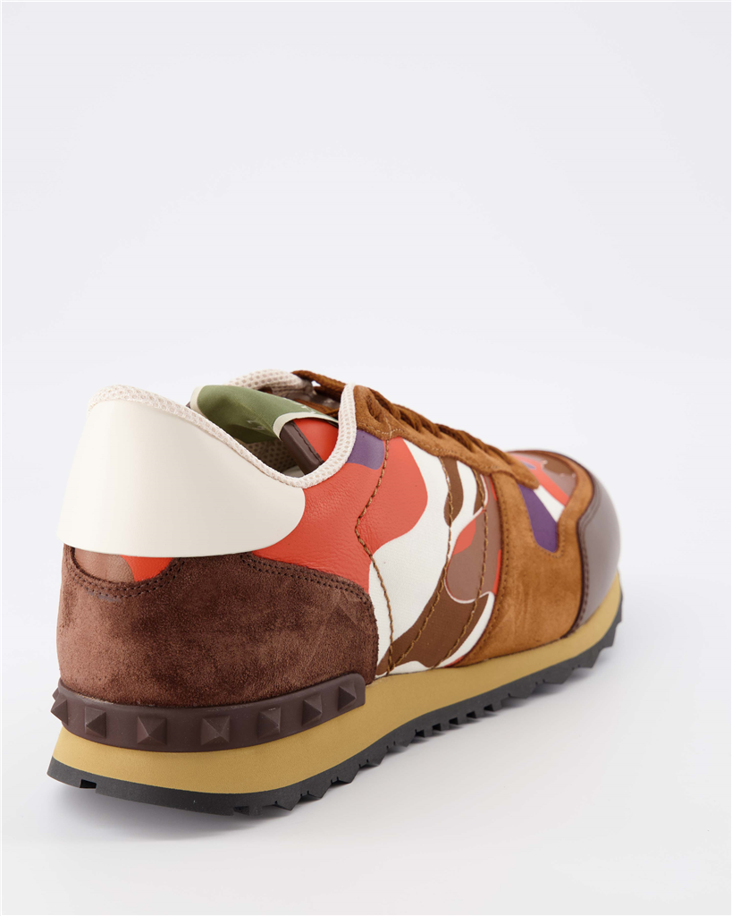 Baskets Baskets Rockrunner Valentino Garavani Marron Homme