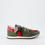 Baskets Baskets Rockrunner Valentino Garavani Vert Homme