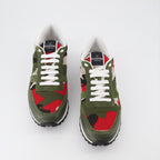Baskets Baskets Rockrunner Valentino Garavani Vert Homme