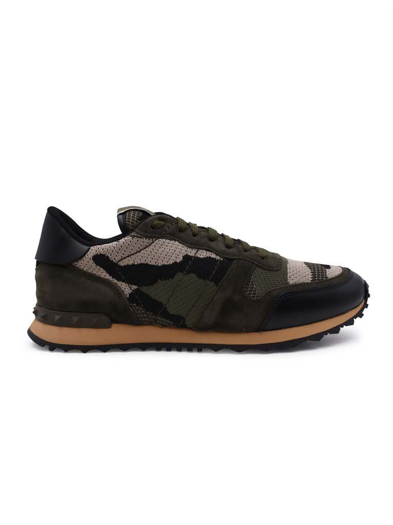 Baskets Baskets Rockrunner Valentino Garavani Vert Homme