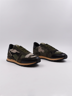 Baskets Baskets Rockrunner Valentino Garavani Vert Homme