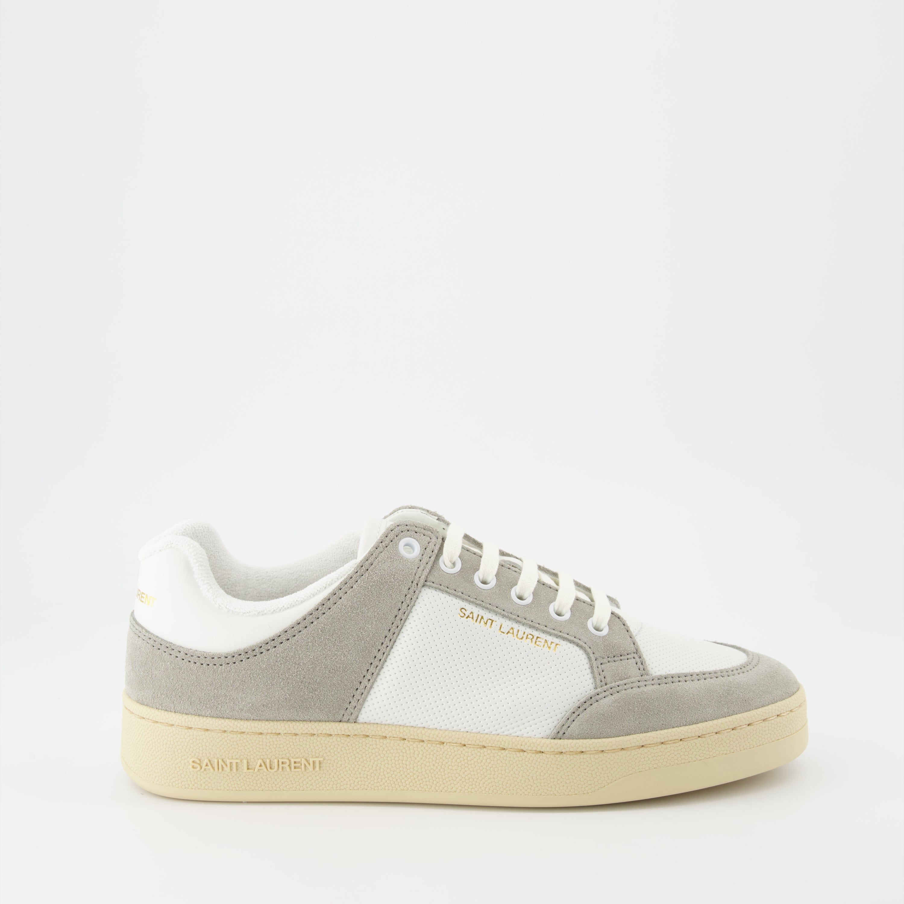 Baskets SL/61 en cuir et suède