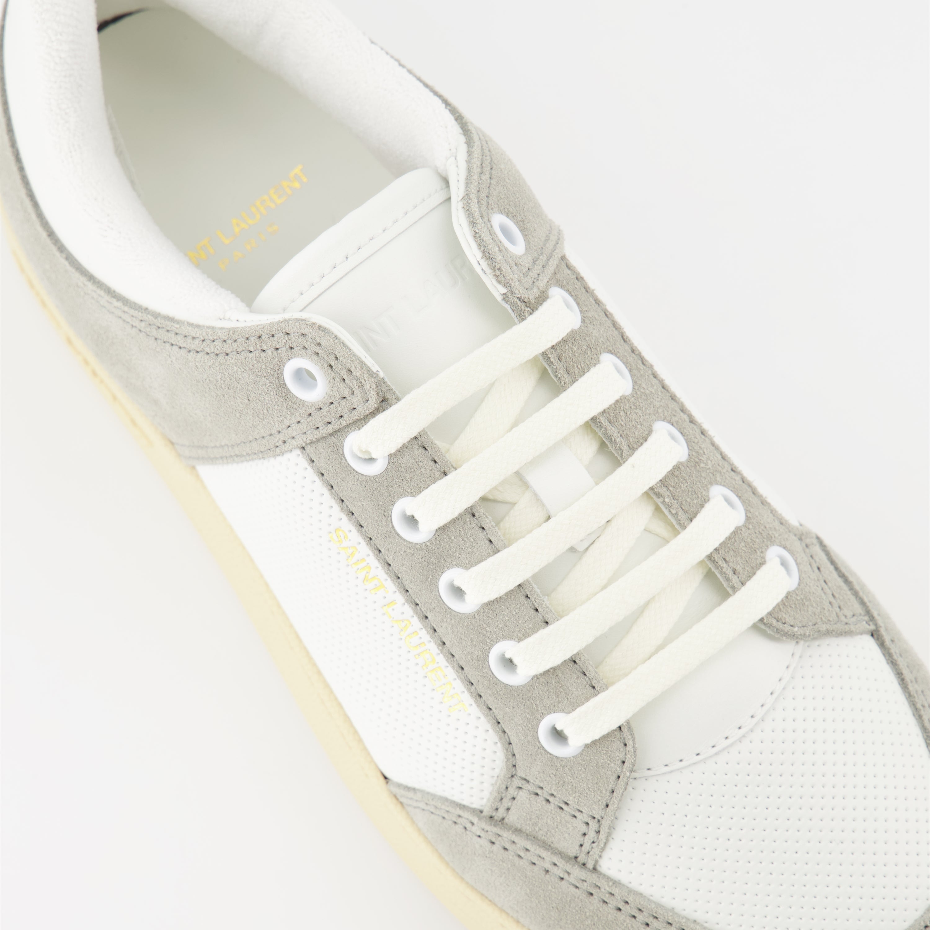 Baskets SL/61 en cuir et suède