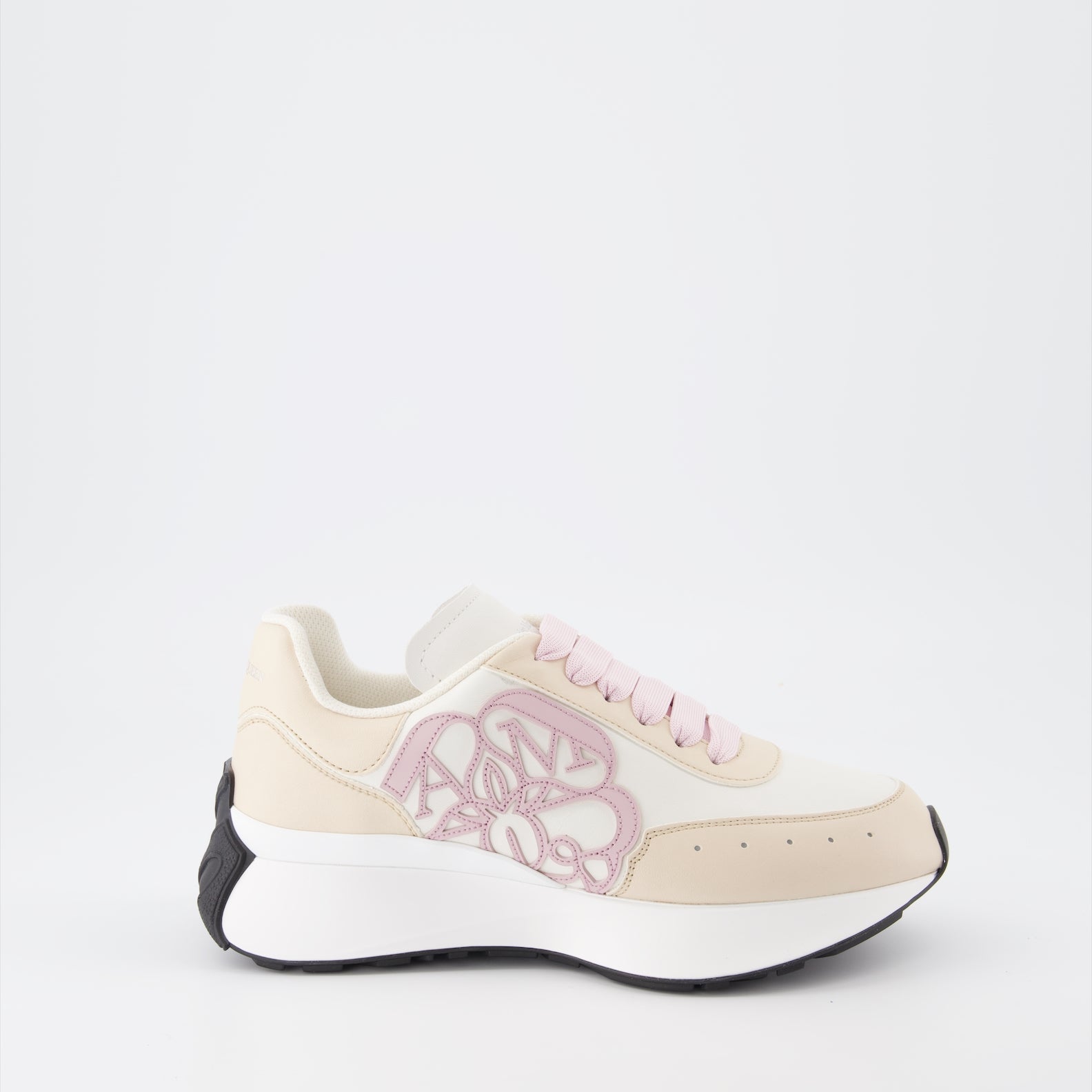 Sneaker Baskets Sprint Runner Alexander McQueen Beige Femme
