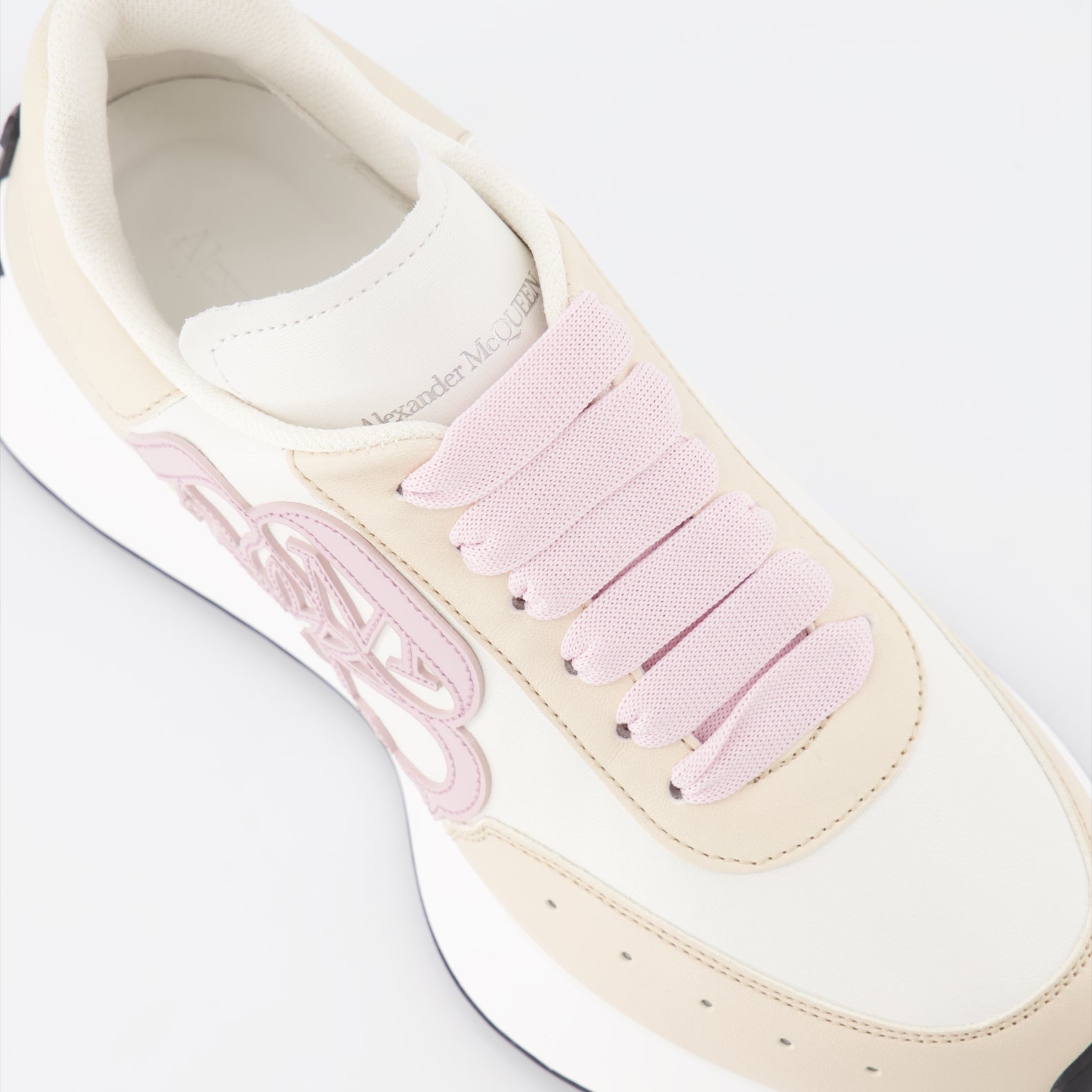 Sneaker Baskets Sprint Runner Alexander McQueen Beige Femme