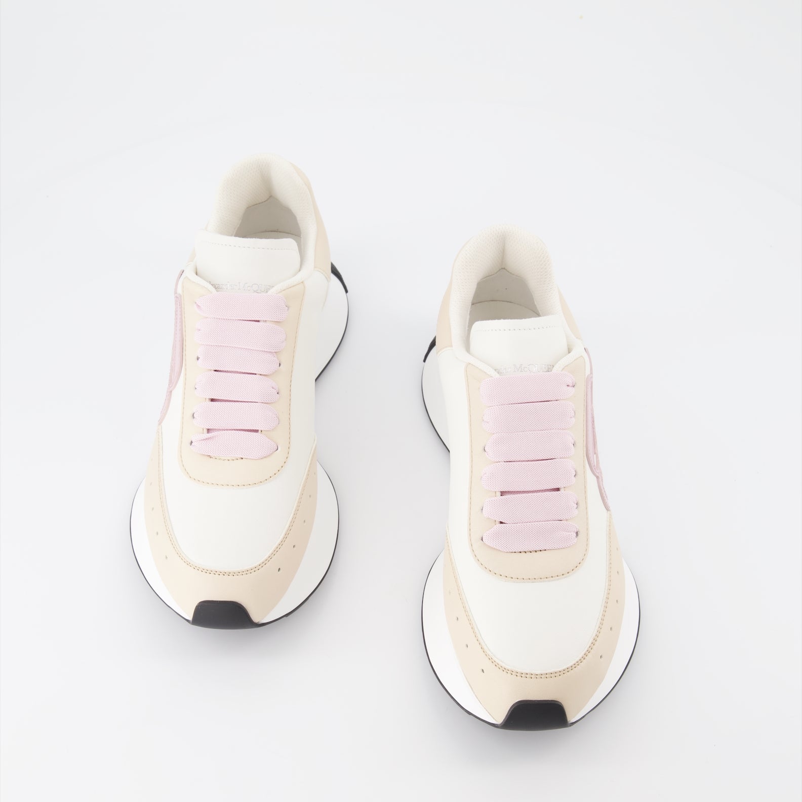 Sneaker Baskets Sprint Runner Alexander McQueen Beige Femme