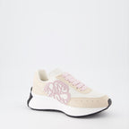 Sneaker Baskets Sprint Runner Alexander McQueen Beige Femme