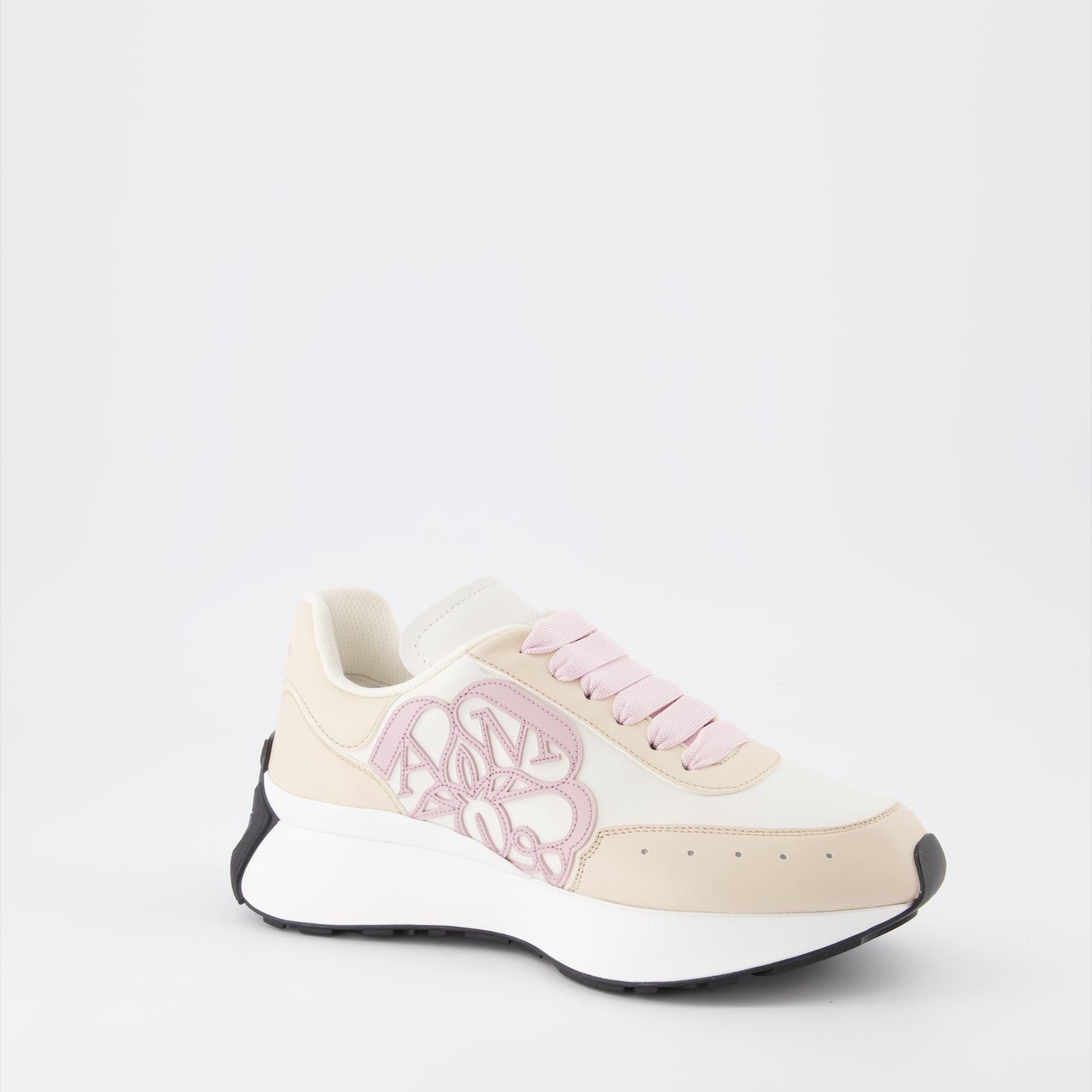 Sneaker Baskets Sprint Runner Alexander McQueen Beige Femme