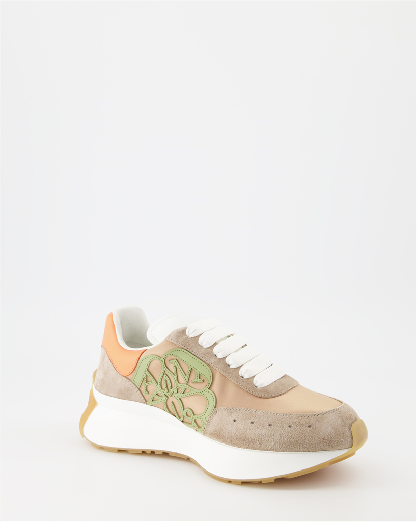 Sneaker Baskets Sprint Runner Alexander McQueen Beige Femme