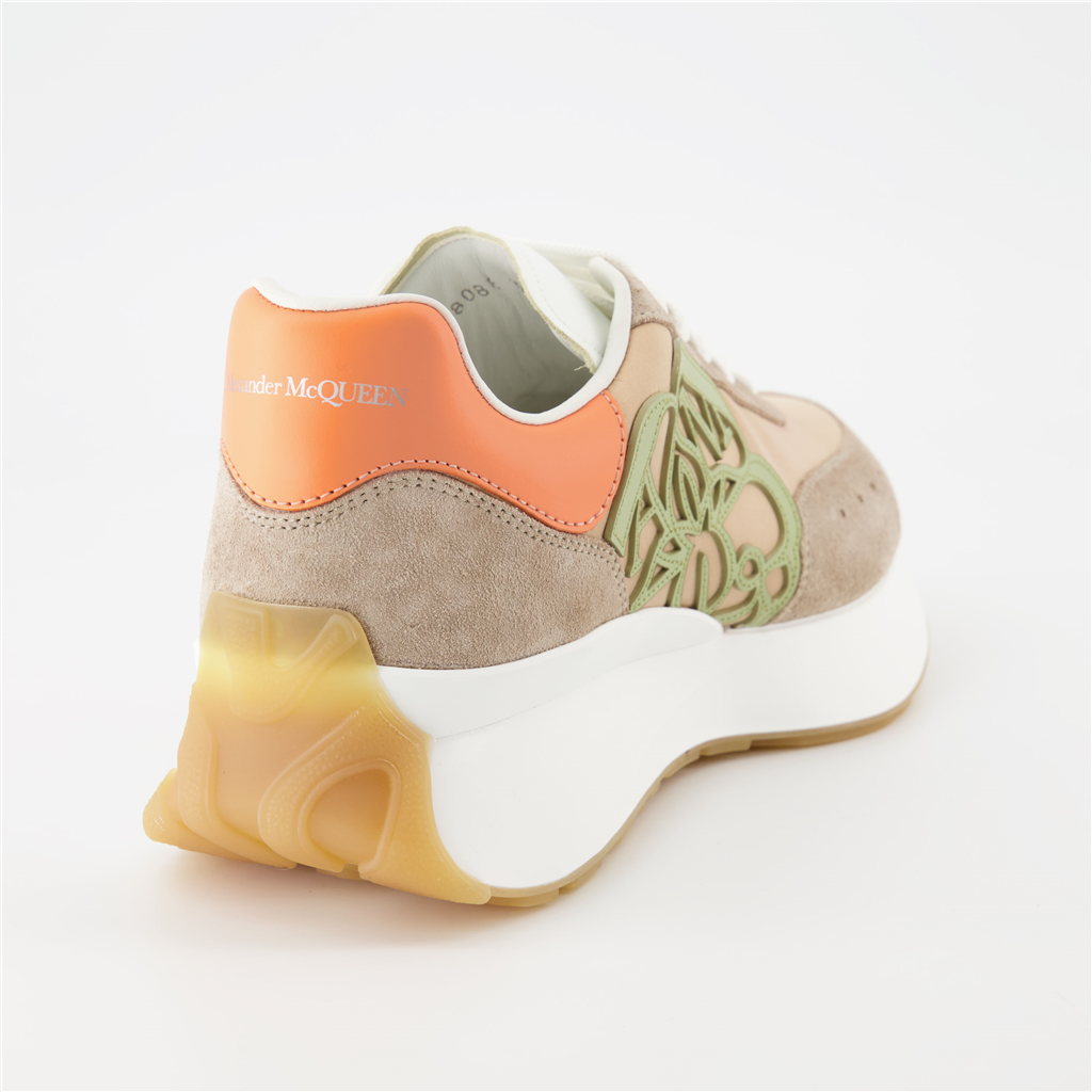 Sneaker Baskets Sprint Runner Alexander McQueen Beige Femme