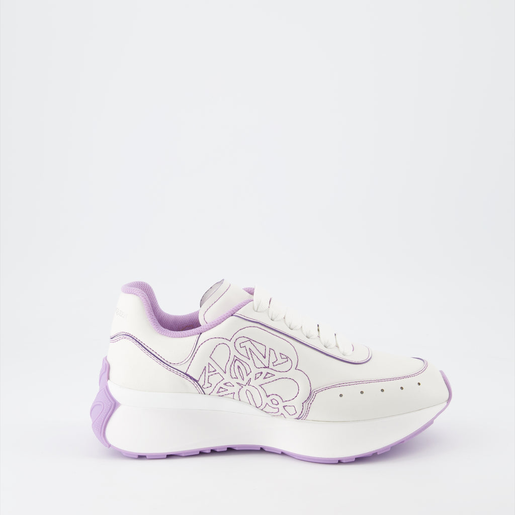 Sneaker Baskets Sprint Runner Alexander McQueen Lila Femme