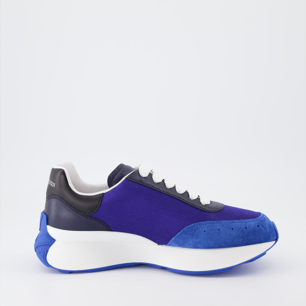 Sneakers Baskets Sprint Runner Alexander McQueen Blu Homme