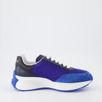 Sneakers Baskets Sprint Runner Alexander McQueen Blu Homme