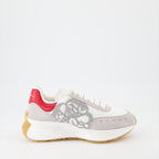 Sneaker Baskets Sprint Runner Alexander McQueen Grau Femme