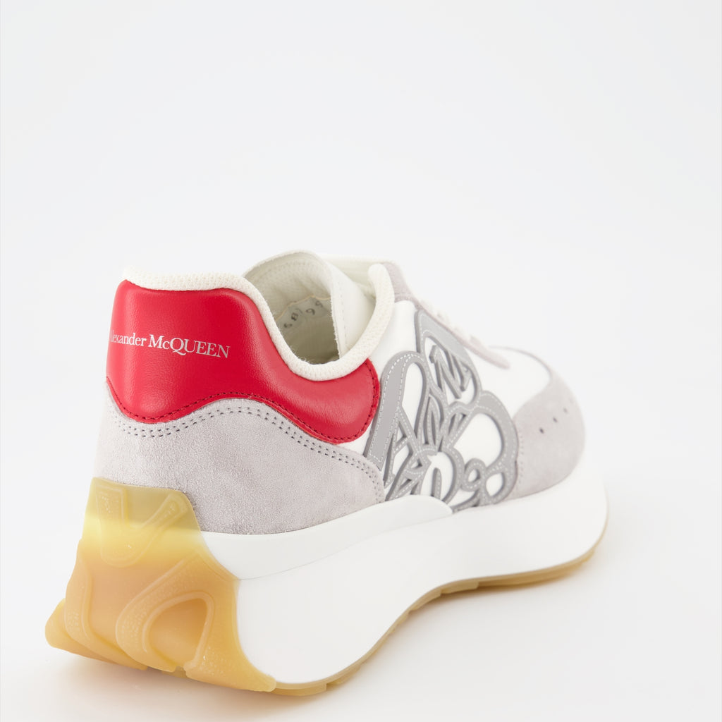 Sneaker Baskets Sprint Runner Alexander McQueen Grau Femme