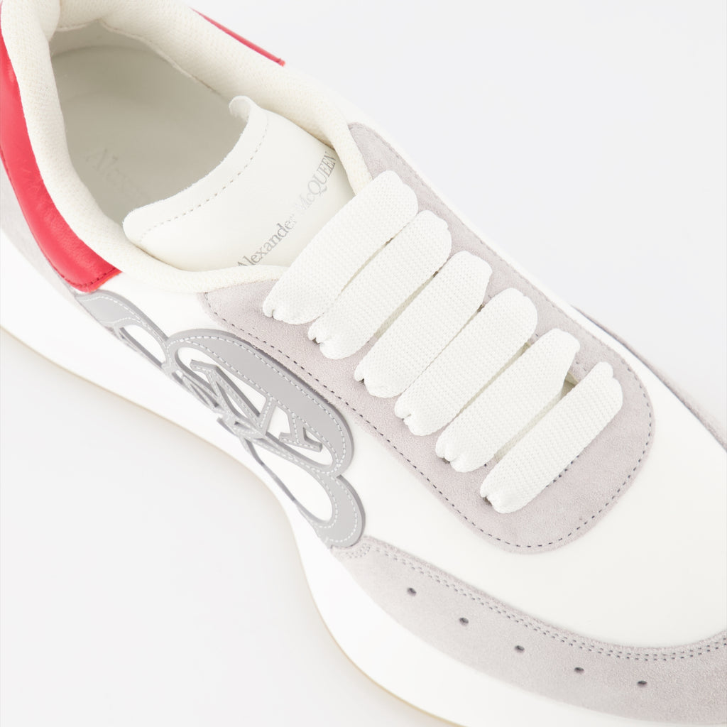 Sneaker Baskets Sprint Runner Alexander McQueen Grau Femme