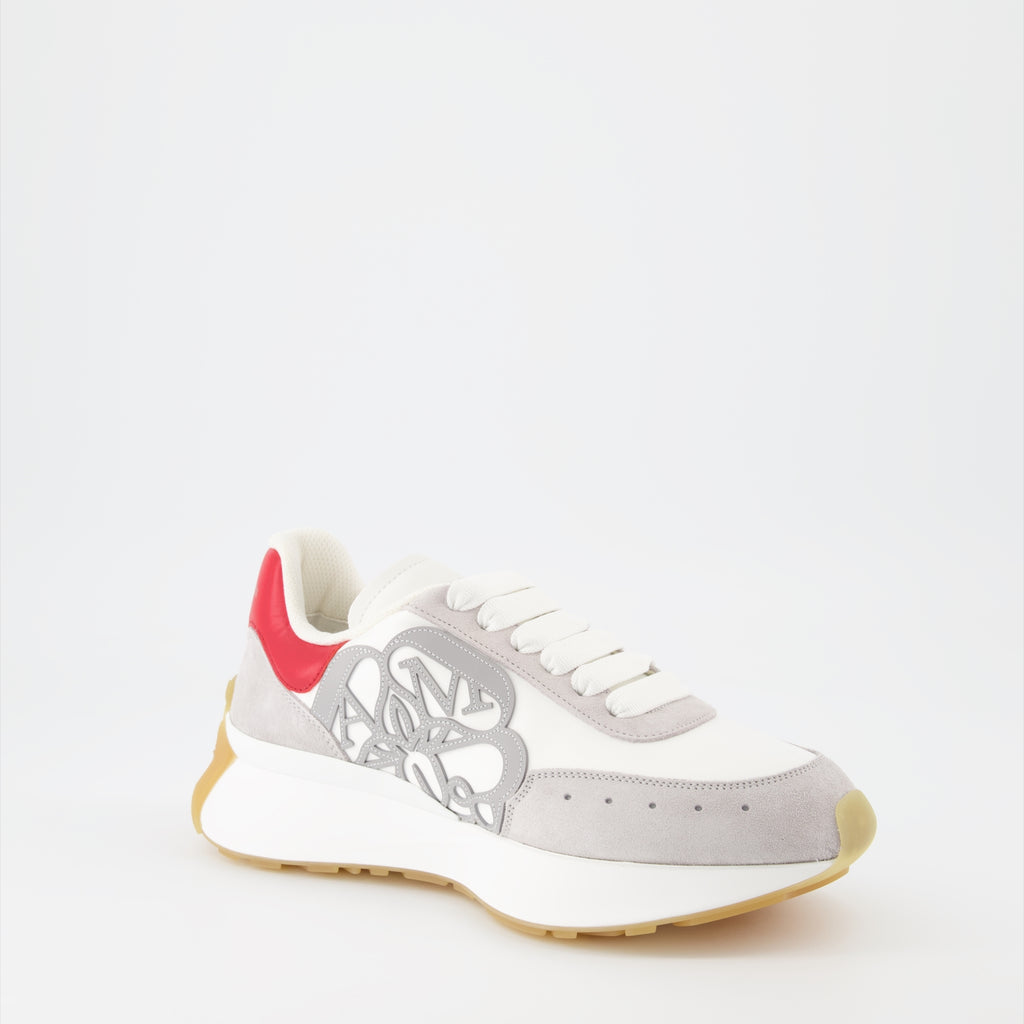 Sneaker Baskets Sprint Runner Alexander McQueen Grau Femme