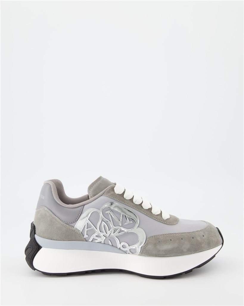 Sneaker Baskets Sprint Runner Alexander McQueen Grau Homme