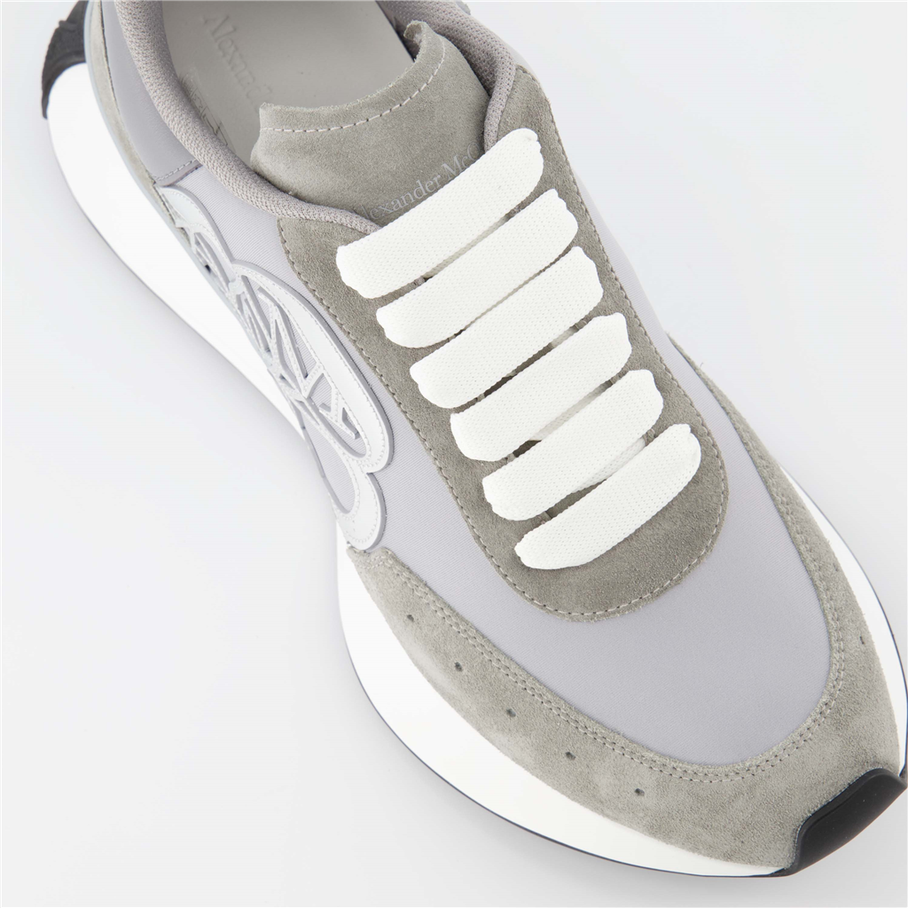 Sneaker Baskets Sprint Runner Alexander McQueen Grau Homme