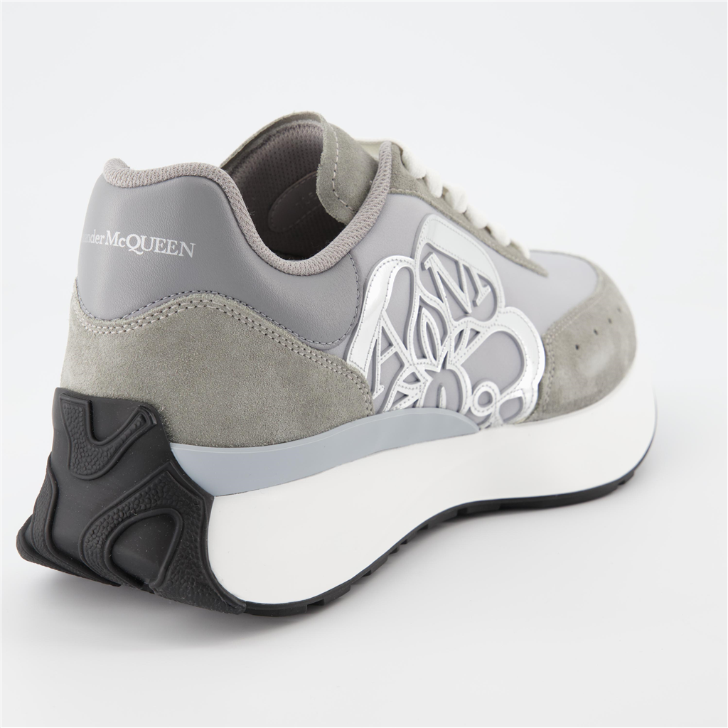 Sneaker Baskets Sprint Runner Alexander McQueen Grau Homme