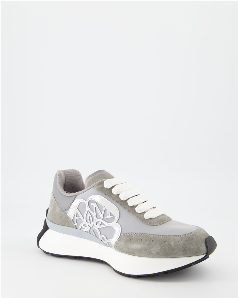 Sneaker Baskets Sprint Runner Alexander McQueen Grau Homme