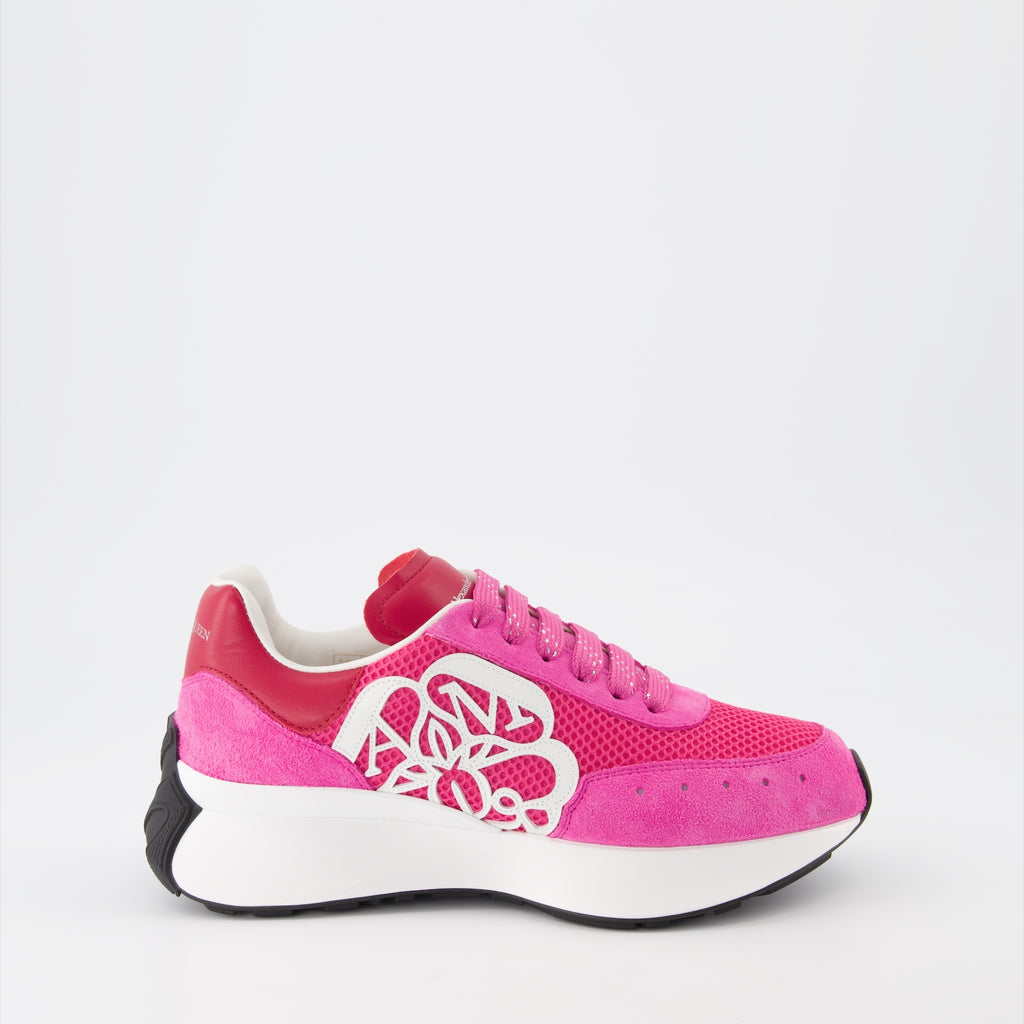 Sneaker Baskets Sprint Runner Alexander McQueen Rosa Femme