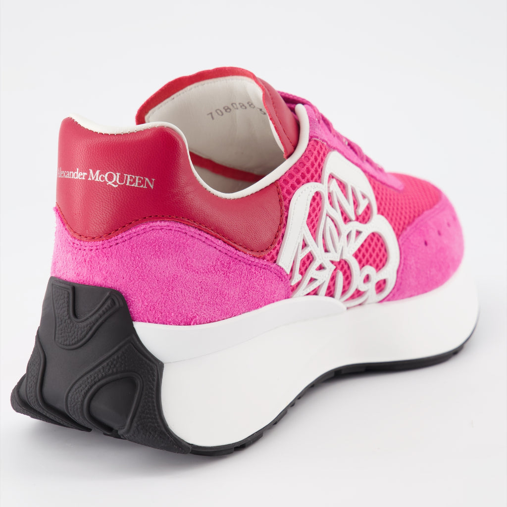 Sneaker Baskets Sprint Runner Alexander McQueen Rosa Femme