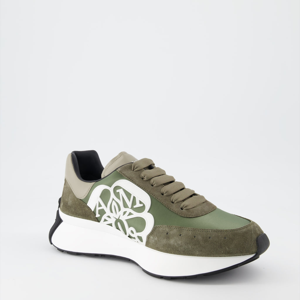 Sneaker Baskets Sprint Runner Alexander McQueen Grün Homme