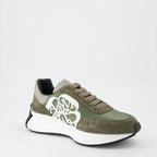 Sneaker Baskets Sprint Runner Alexander McQueen Grün Homme