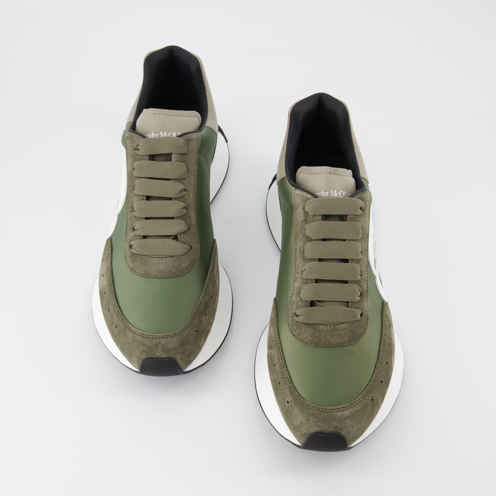 Sneaker Baskets Sprint Runner Alexander McQueen Grün Homme