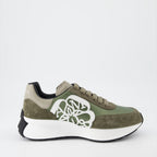 Sneaker Baskets Sprint Runner Alexander McQueen Grün Homme