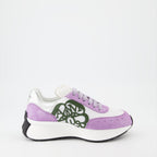 Sneaker Baskets Sprint Runner Alexander McQueen Lila Femme