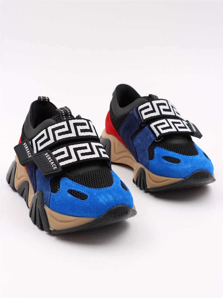 Schuhe Baskets Squalo Versace Blau Kinder