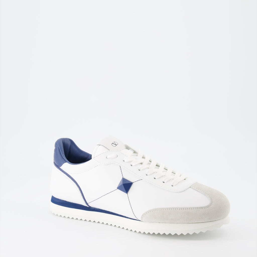 Sneaker Baskets Stud Around Valentino Garavani Blau Homme