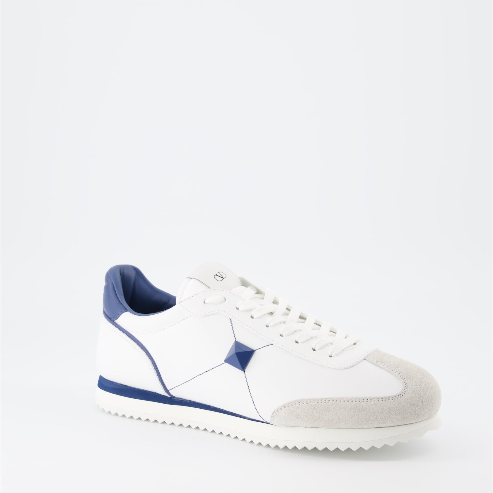 Sneaker Baskets Stud Around Valentino Garavani Blau Homme