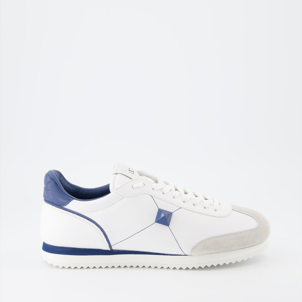 Sneaker Baskets Stud Around Valentino Garavani Blau Homme