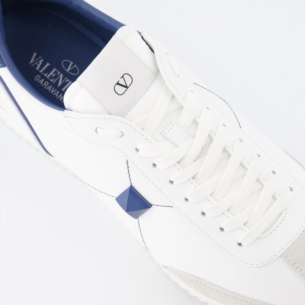 Sneaker Baskets Stud Around Valentino Garavani Blau Homme