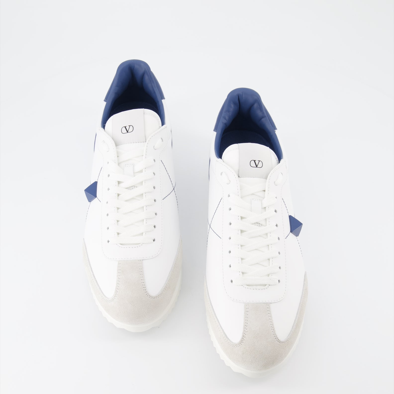 Sneaker Baskets Stud Around Valentino Garavani Blau Homme