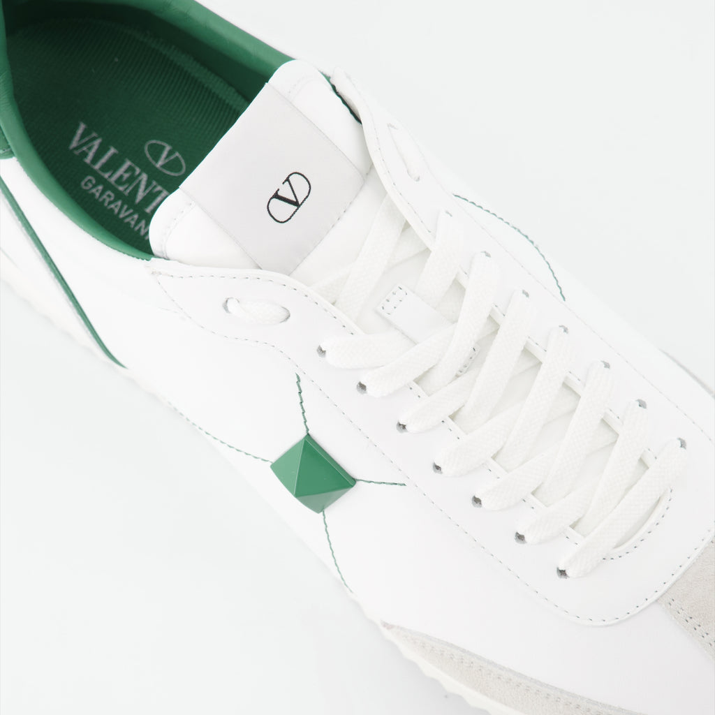 Sneakers Baskets Stud Around Valentino Garavani Verde Homme
